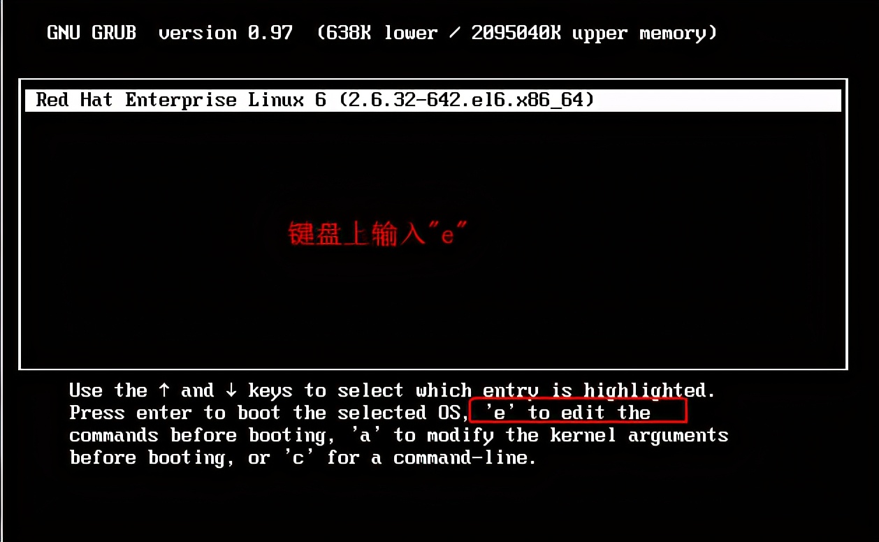 破解Redhat 6.8 操作系统密码