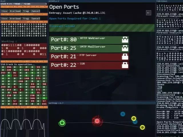 无美术、销量百万套！黑客模拟器《Hacknet》为何是神作？