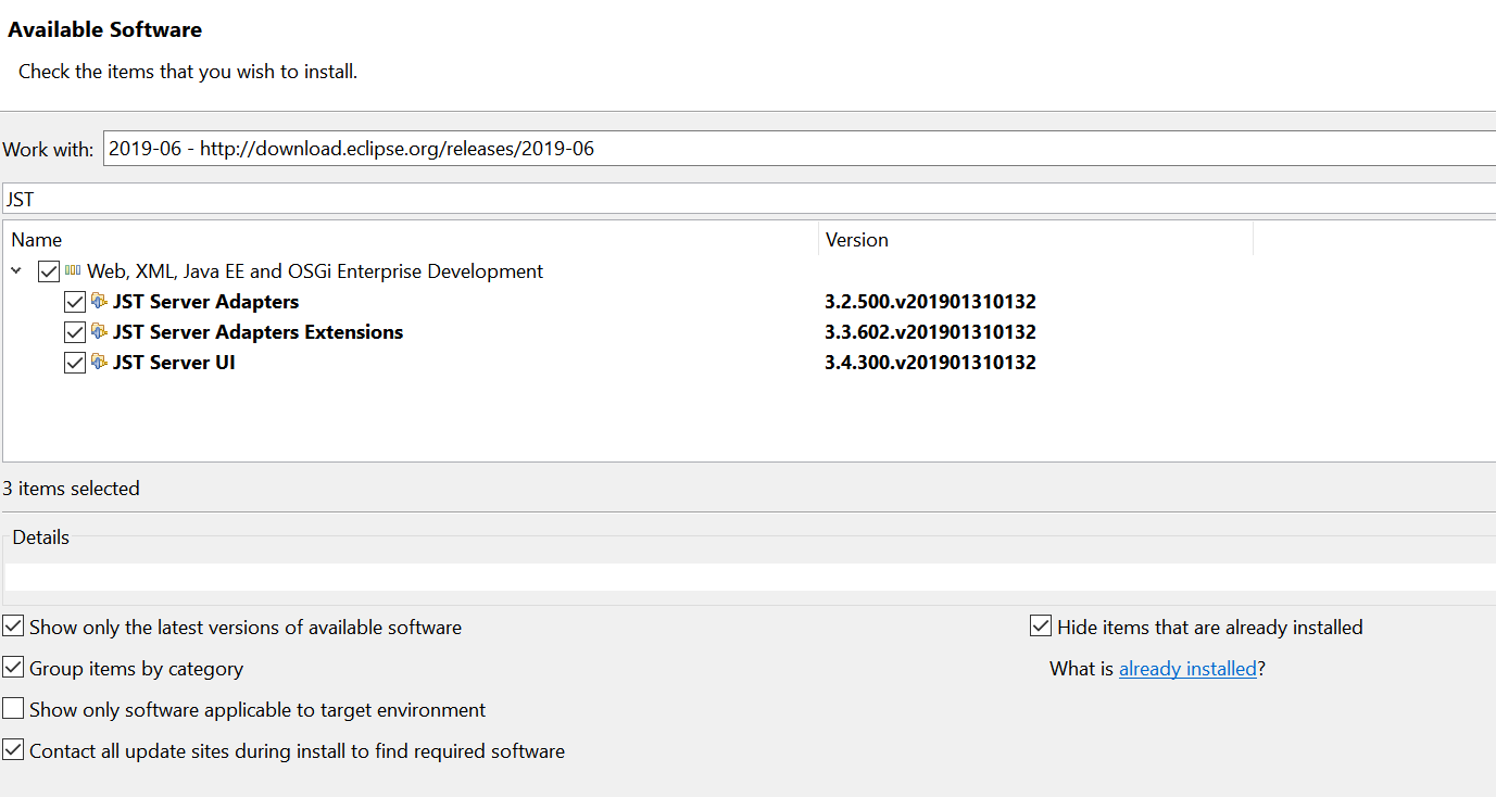 Eclipse Server runtime设置里找不到apache tomcat的处理方法