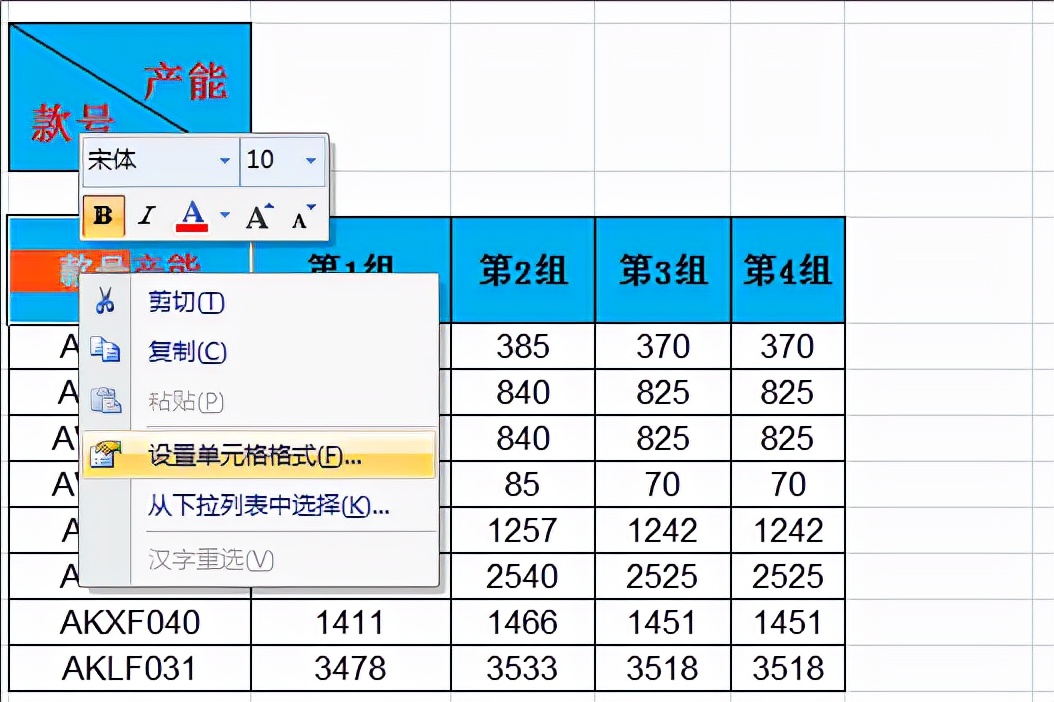 Excel技巧第1节：数据表表头斜线如何设置