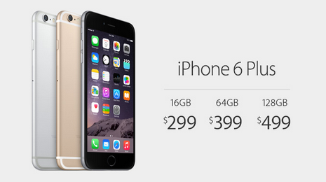 iPhone 6与iPhone 6Plus合约价格揭晓：199美元起