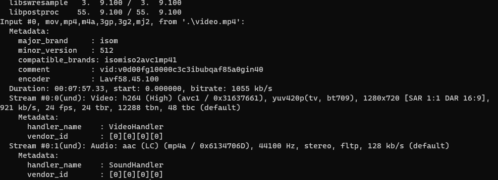 音视频命令转换工具 - FFmpeg