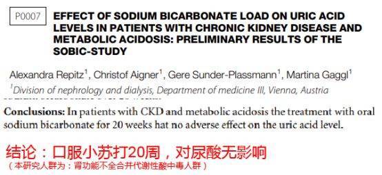 细说「小苏打」与「痛风」的几个问题