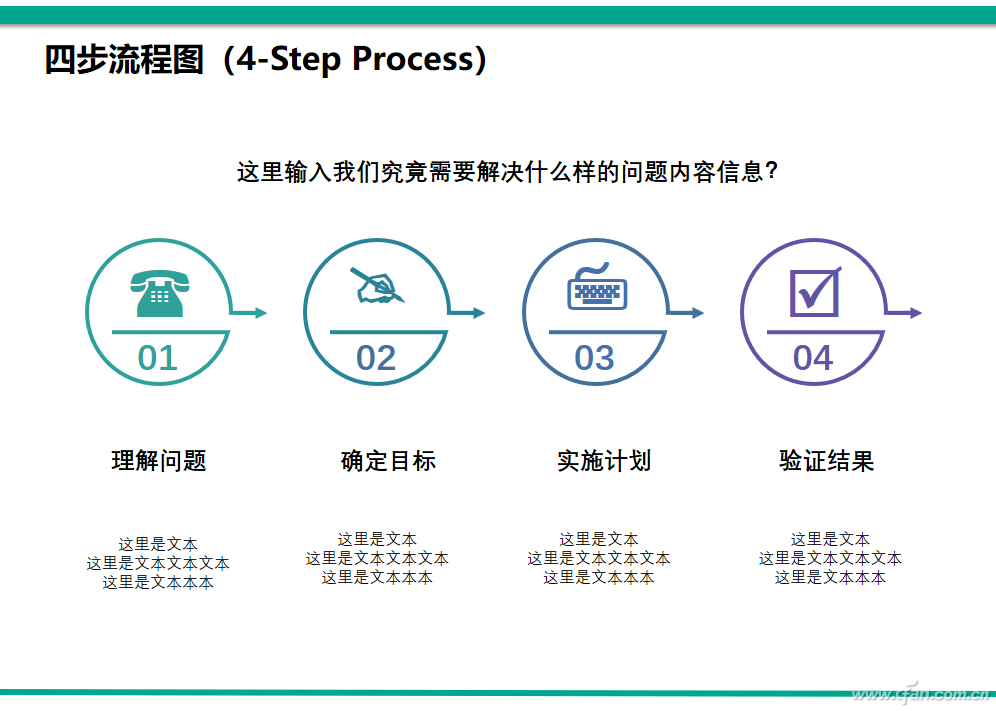 办公小技巧：PPT制作四步流程图