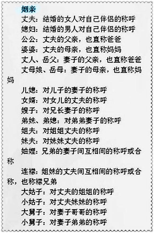 涨知识！祖宗十八代称呼大全，看看你叫得上来多少，值得收藏