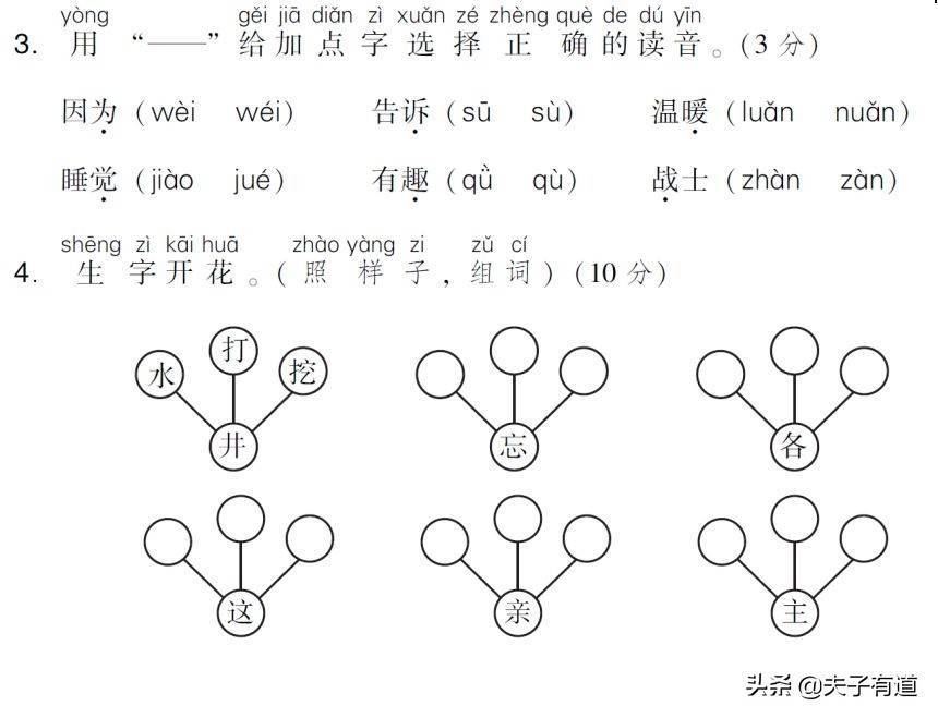 统编语文一年级下册《语文园地二》图文讲解 知识点 同步练习