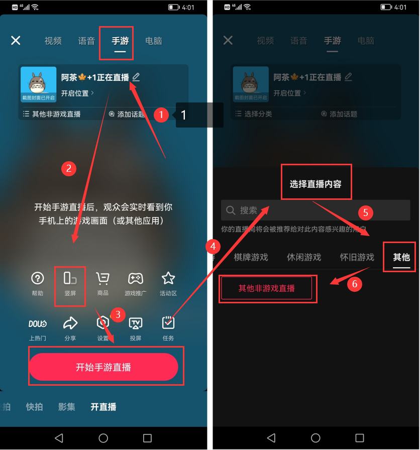 如何实现抖音录屏双画面直播教程