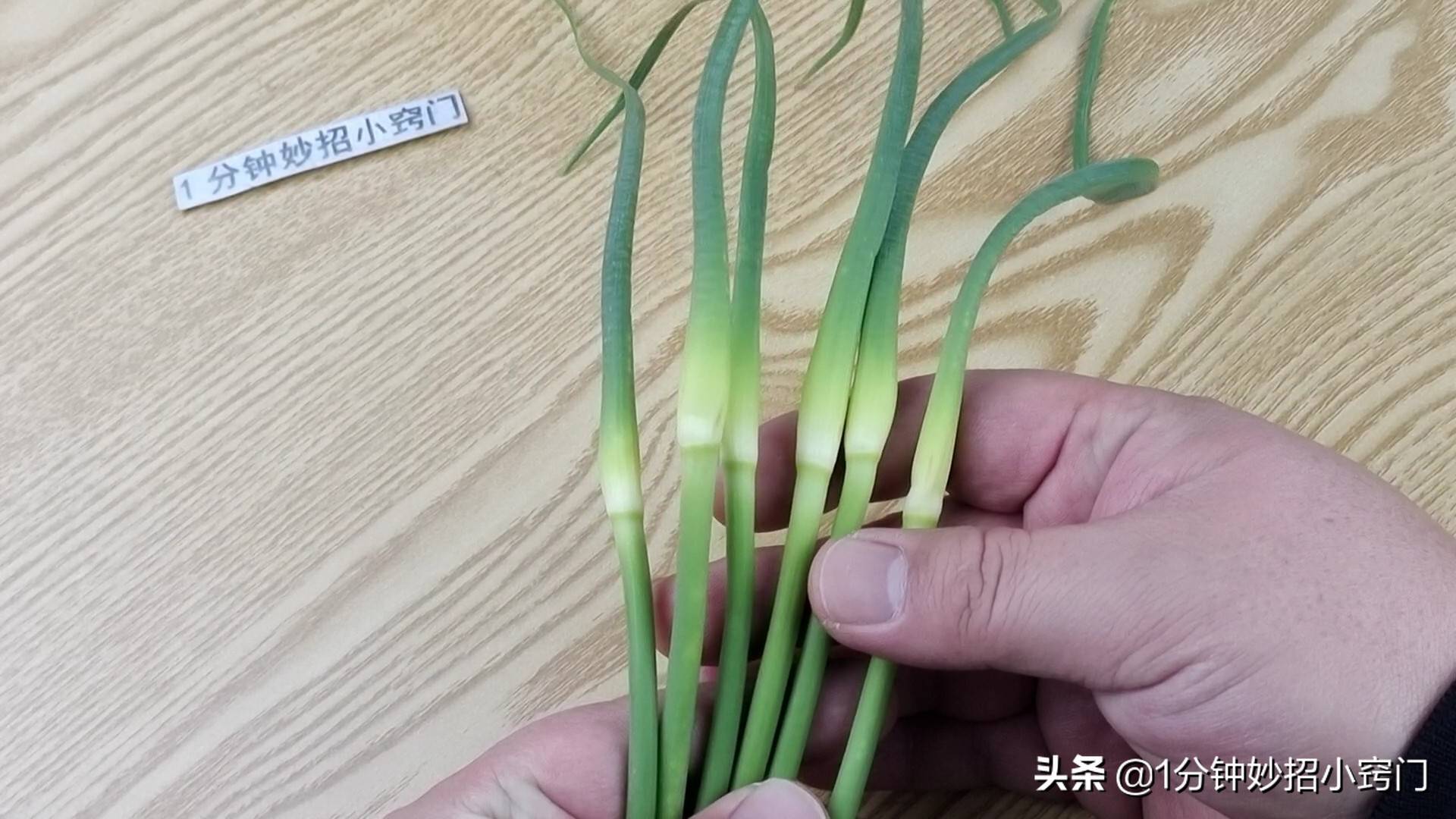 蒜苔有两种，绿头和红头，原来区别这么大，看完叮嘱家人别乱买