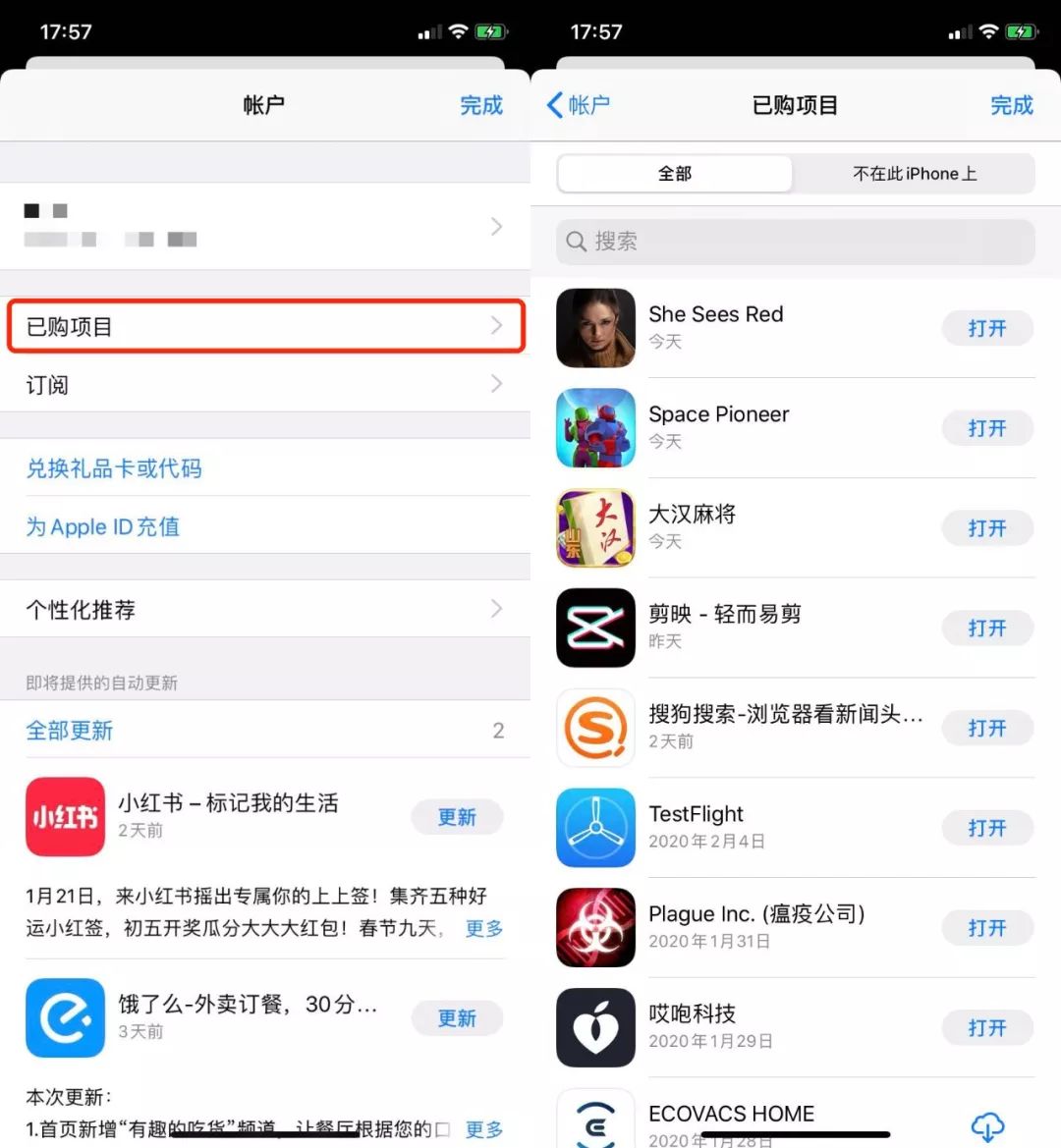 如何查看 iPhone 上所有的购买历史记录？