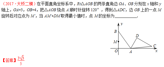 【中考专题】模型演绎—两点之间线段最短（1）