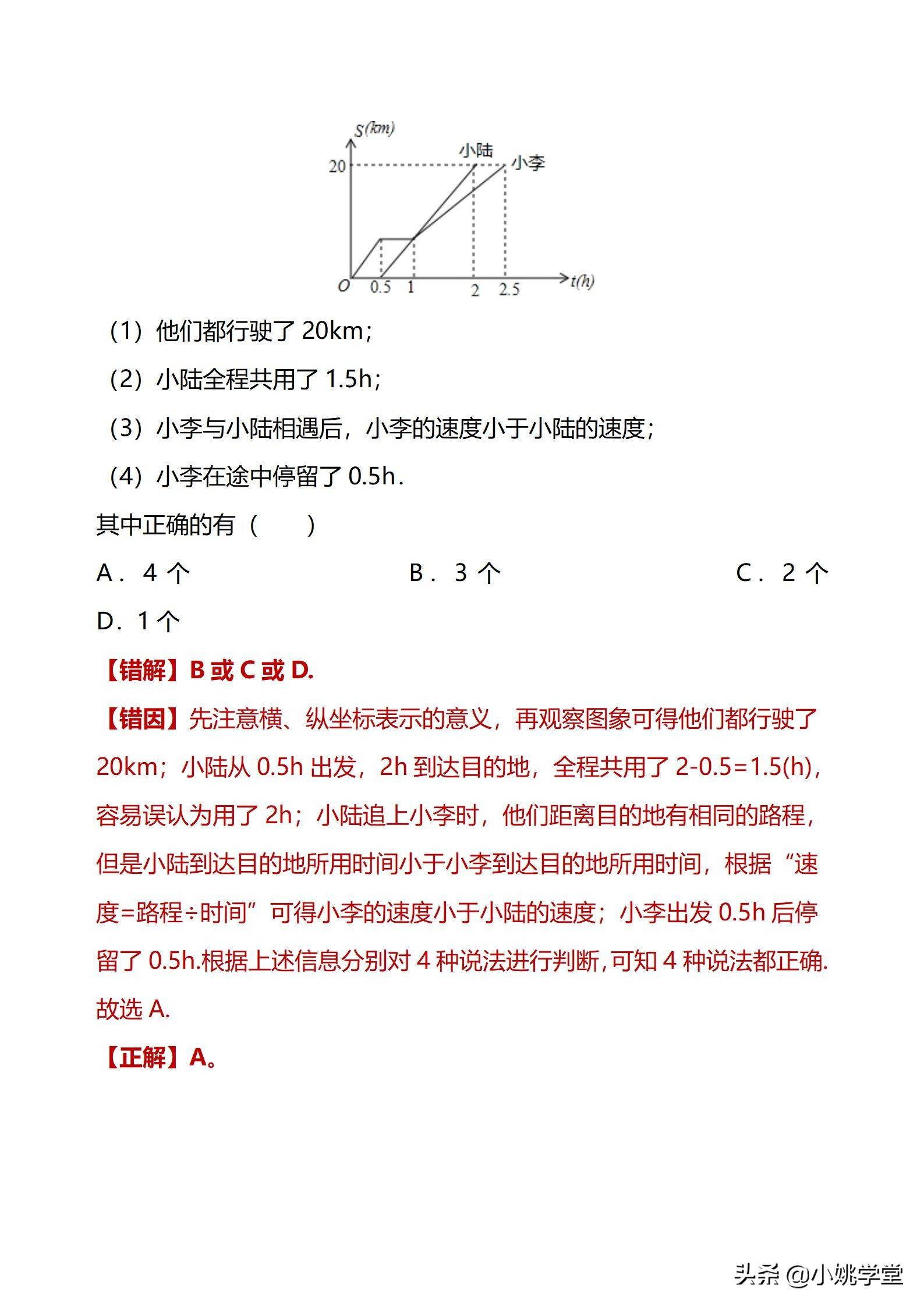 初中数学一次函数涉及的12个易错点剖析（28页word）