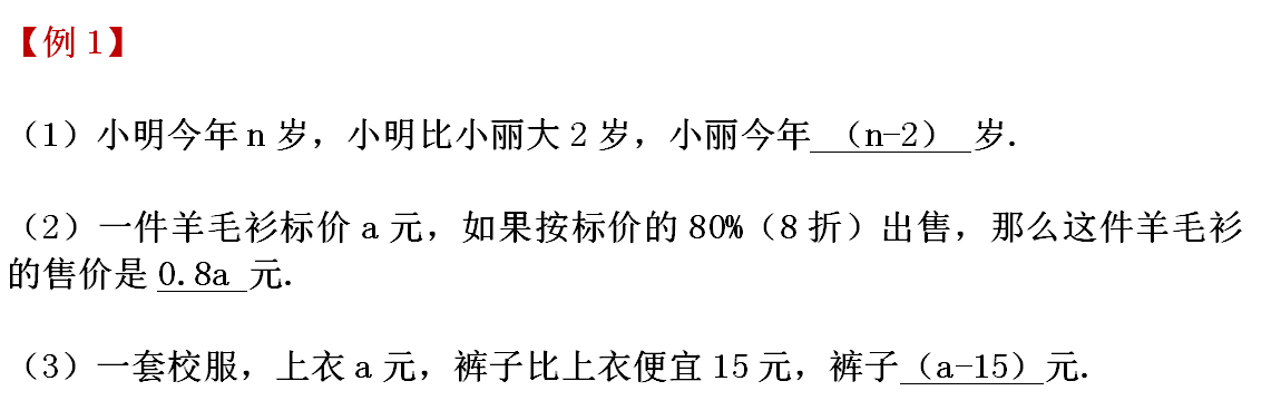 初一数学：代数式知识点讲解，指南在手，分数不愁