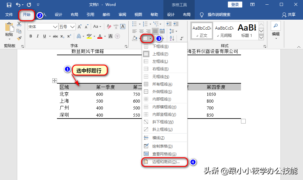 Word论文排版中的三线表是怎样设计的？只需记住3个步骤即可