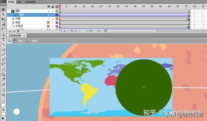 如何用Flash/An制作太阳系行星动画