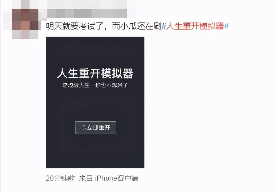 比王者荣耀刺激！玩了人生重开模拟器后，我彻底看开了