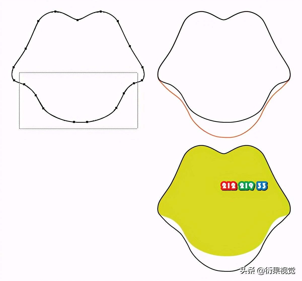 AI软件教程，绘制卡通图形操作步骤