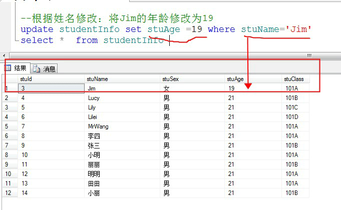 SQL SERVER数据库中的update语句基本用法详解