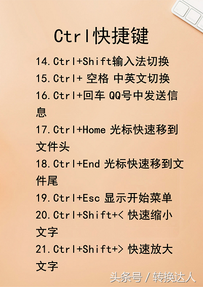 实用的Ctrl、Alt、Shift计算机快捷键汇总，建议收藏一份！