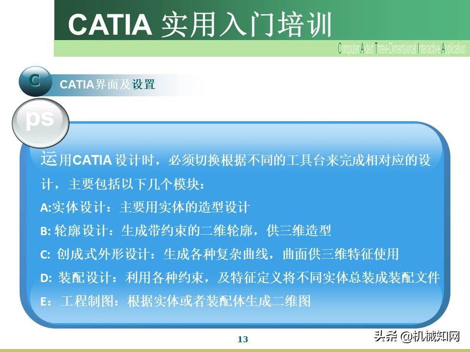 Catia入门教程，企业内部培训资料，可下载打印