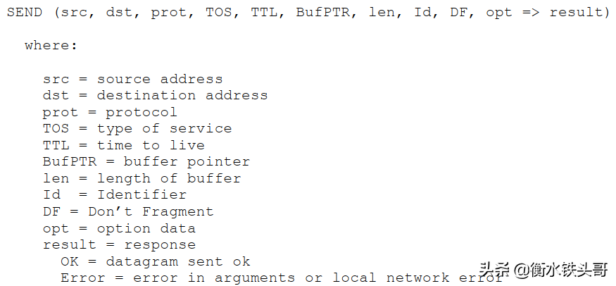 RFC791：INTERNET PROTOCOL网络协议