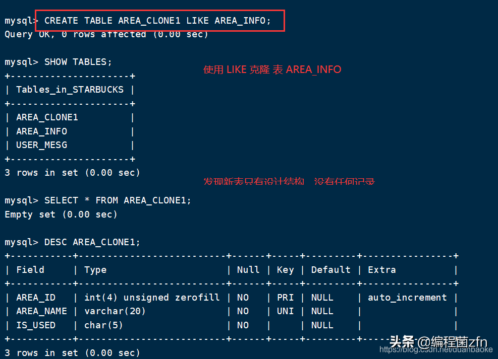 MySQL 数据库 增删查改、克隆、外键 等操作
