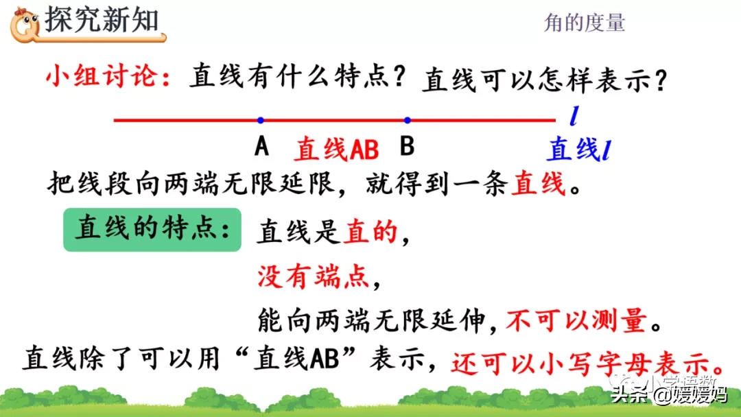 人教版四年级数学上册第3单元《认识线段、直线、射线、角》课件