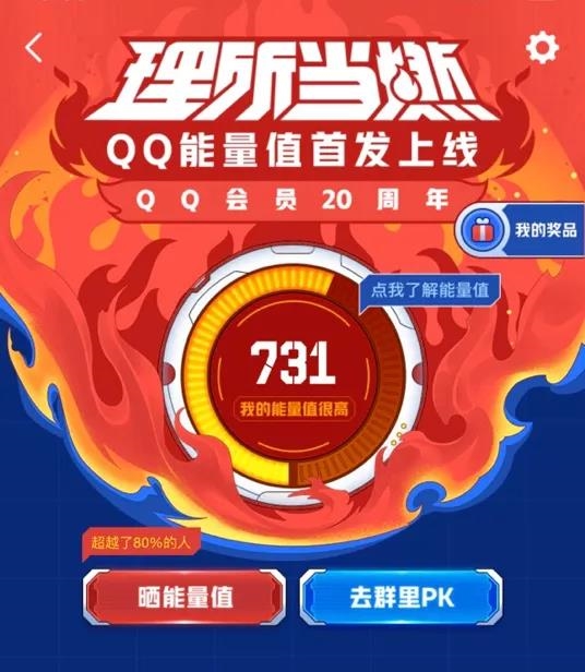 QQ会员20周年新功能“能量值”首发：看你QQ价值几何