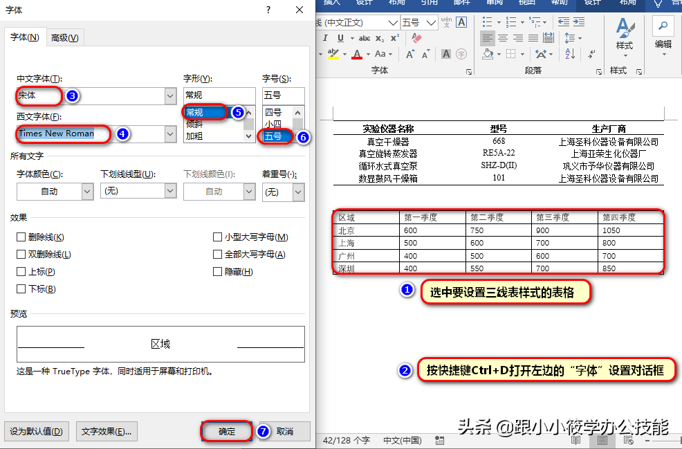 Word论文排版中的三线表是怎样设计的？只需记住3个步骤即可