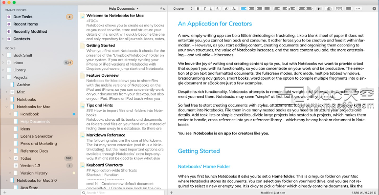 推荐大家一款mac上的万能记事本（Notebooks）