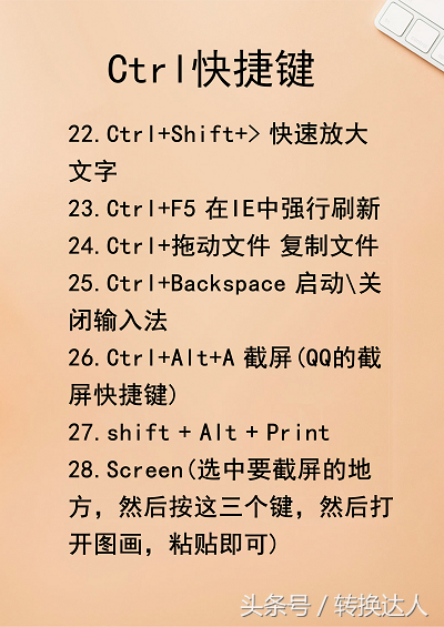 实用的Ctrl、Alt、Shift计算机快捷键汇总，建议收藏一份！