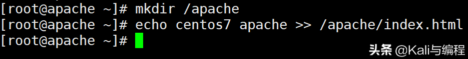 Kali与编程：centos7上搭建web服务器进阶操作