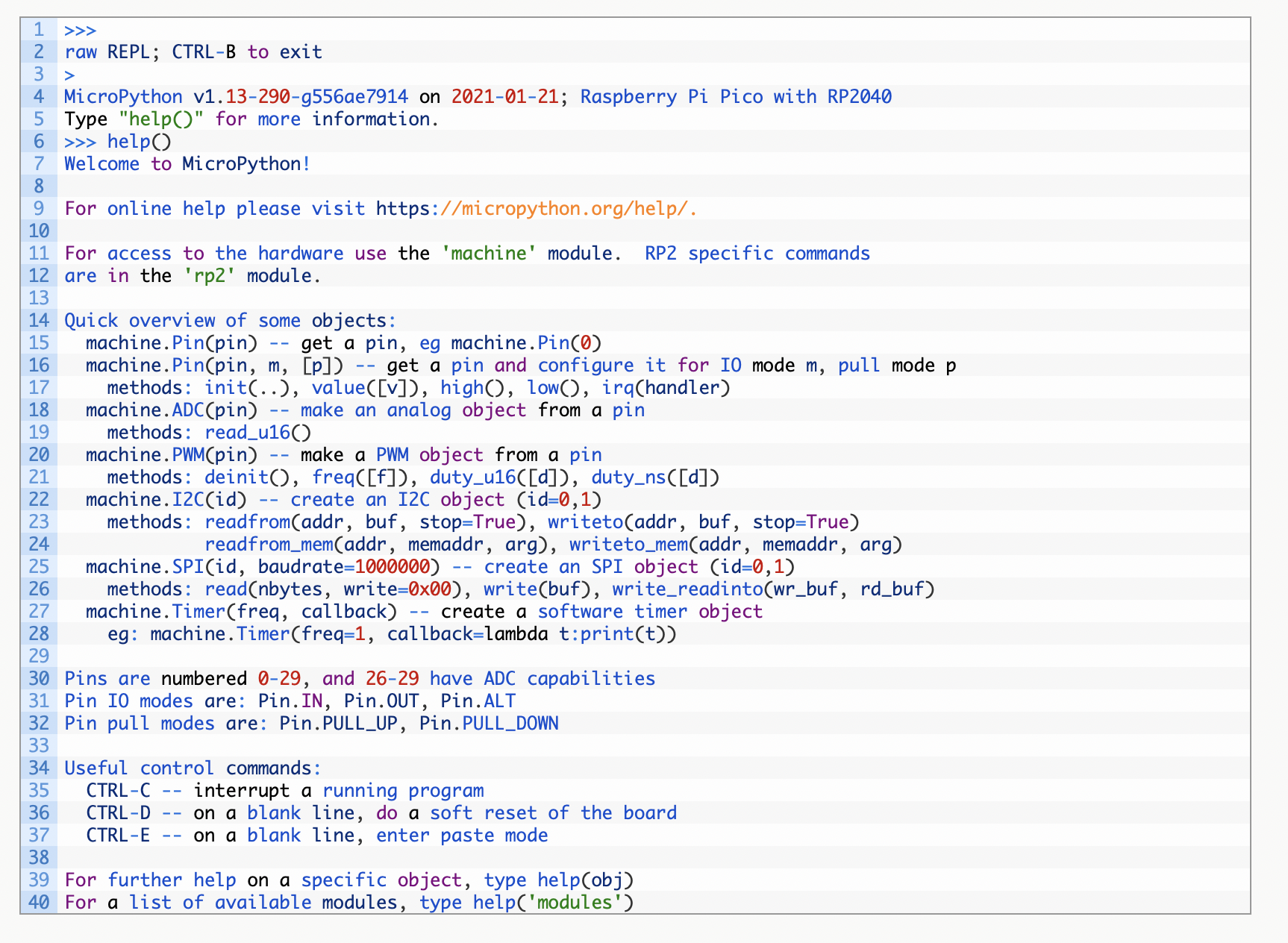 树莓派Pico快速上手教程之MicroPython和C使用说明