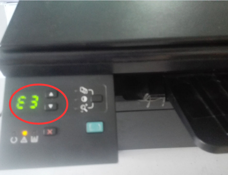 HP M1136MFP 报错E3/E2维修案例，一学就会的详细图解