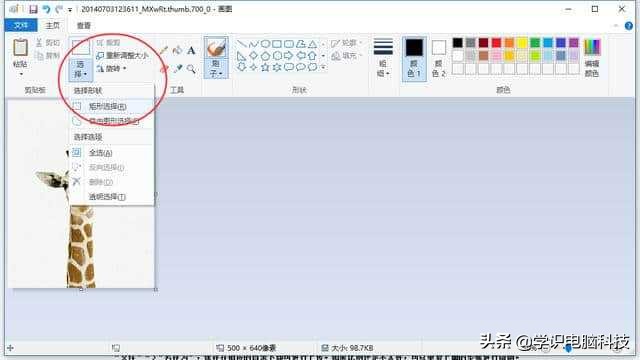 windows自带画图软件修改图片尺寸