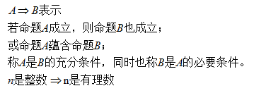 集合和常用逻辑用语~常用符号总结