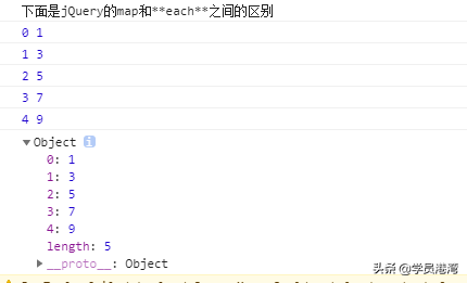 jQuery的map方法以及和each方法的区别