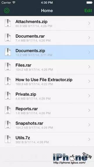 有个APP解决iOS压缩文件：文件解压器