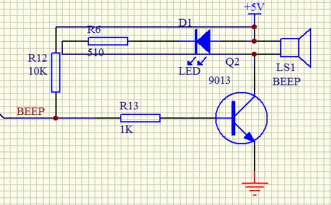 五款蜂鸣器驱动电路原理图