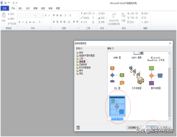 如何利用Visio软件绘制流程图