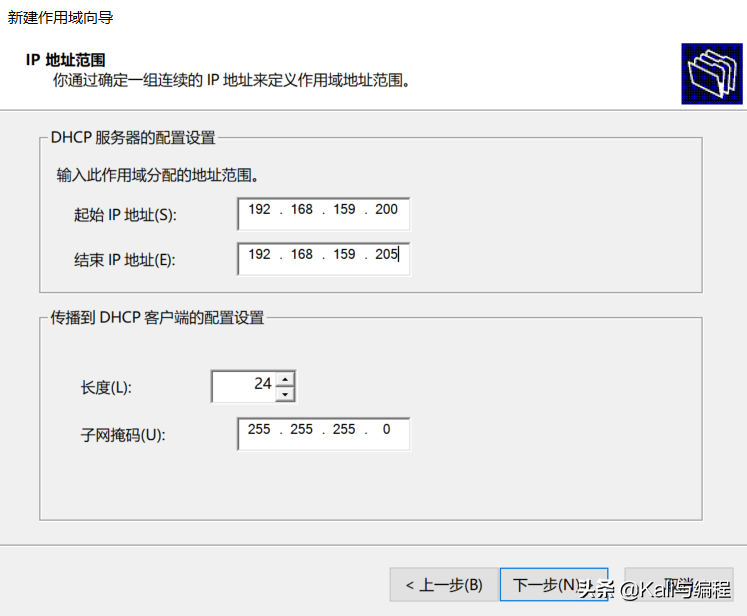 Kali与编程：Winserver 2019搭建dhcp服务器