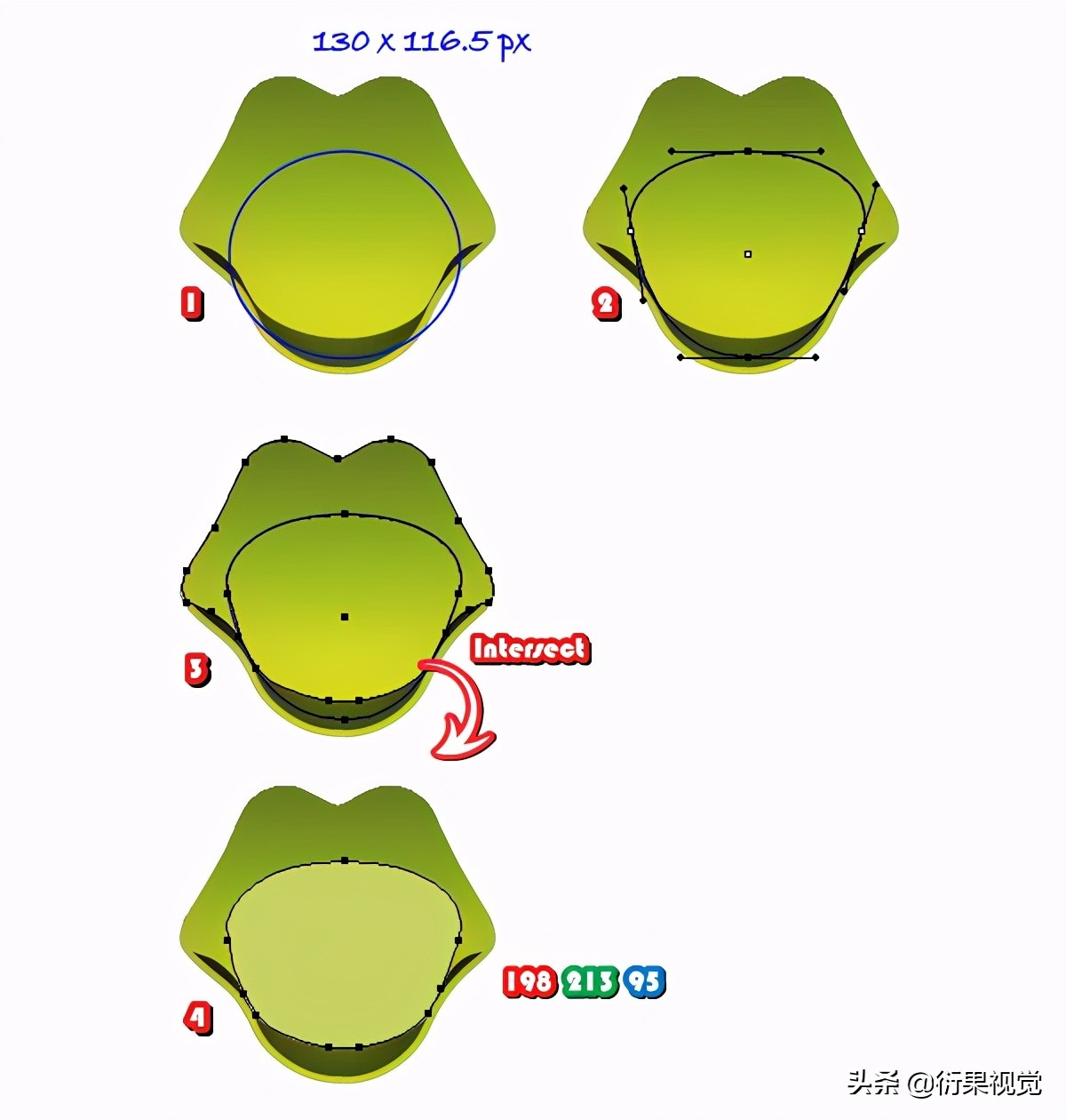 AI软件教程，绘制卡通图形操作步骤