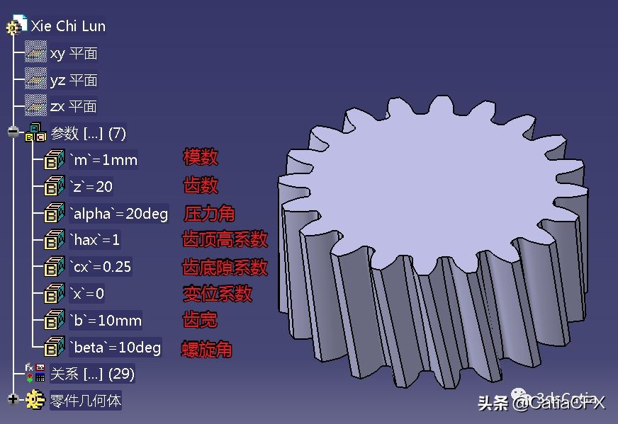 Catia和CAD参数化齿轮 合集