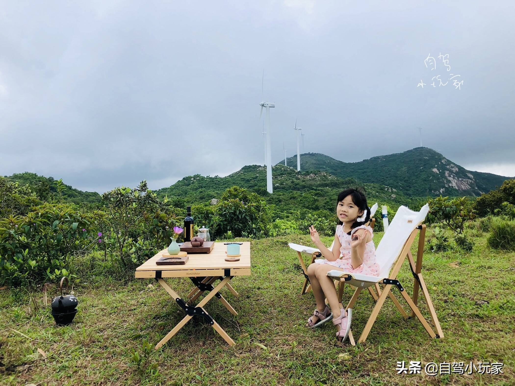 广东一座可开车登顶的风车山，满山野稔子免费摘，露营野炊一级棒