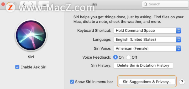 如何在Mac上关闭Siri#