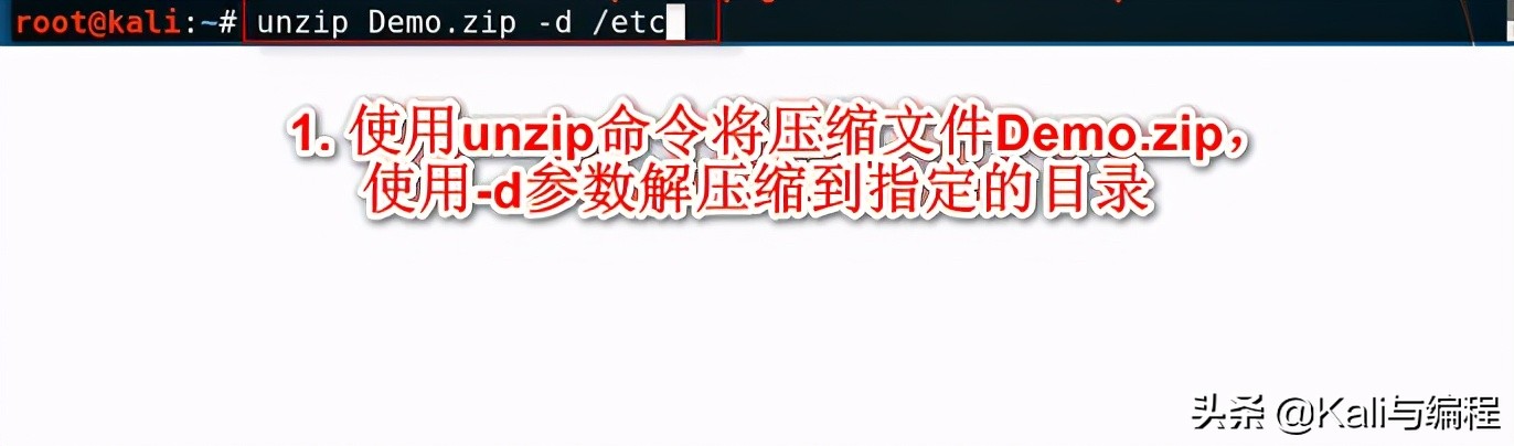 Kali与Shell编程 -- zip压缩包管理命令使用