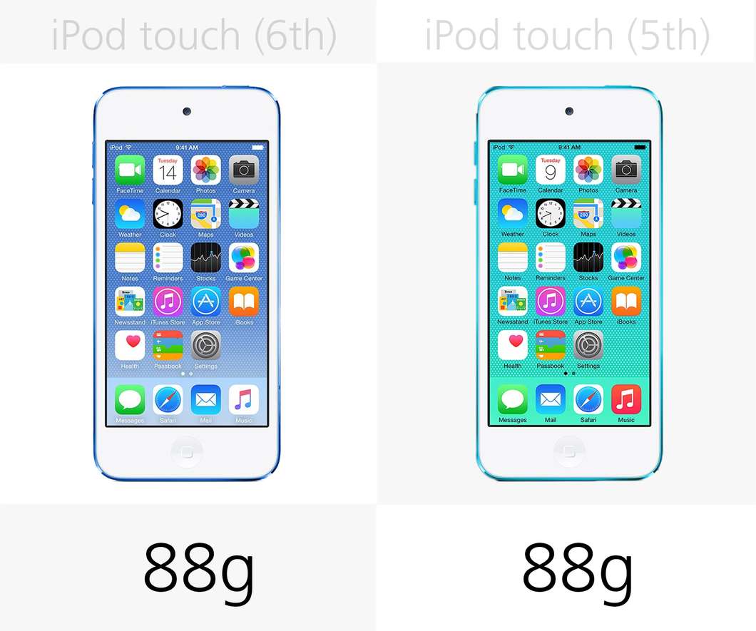 4张图告诉你 iPod Touch 6 相比 iPod Touch 5到底有哪些提升？