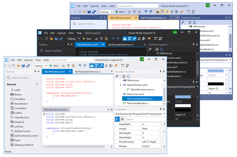 轻松进行WPF界面开发，Visual Studio 2019主题和新的默认主题