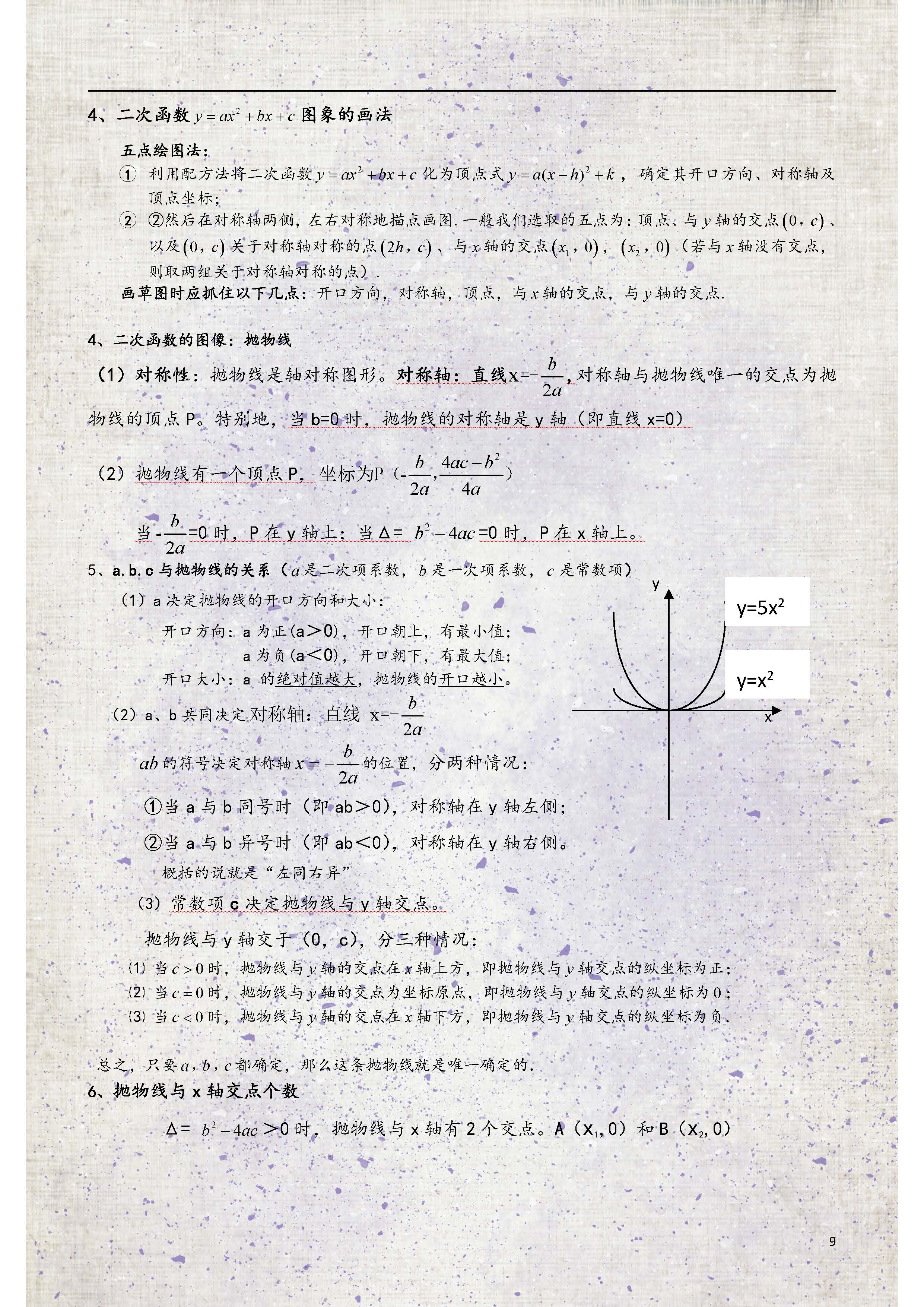 最全初中数学：函数知识点总结！掌握考试要点，轻松攻克重点内容