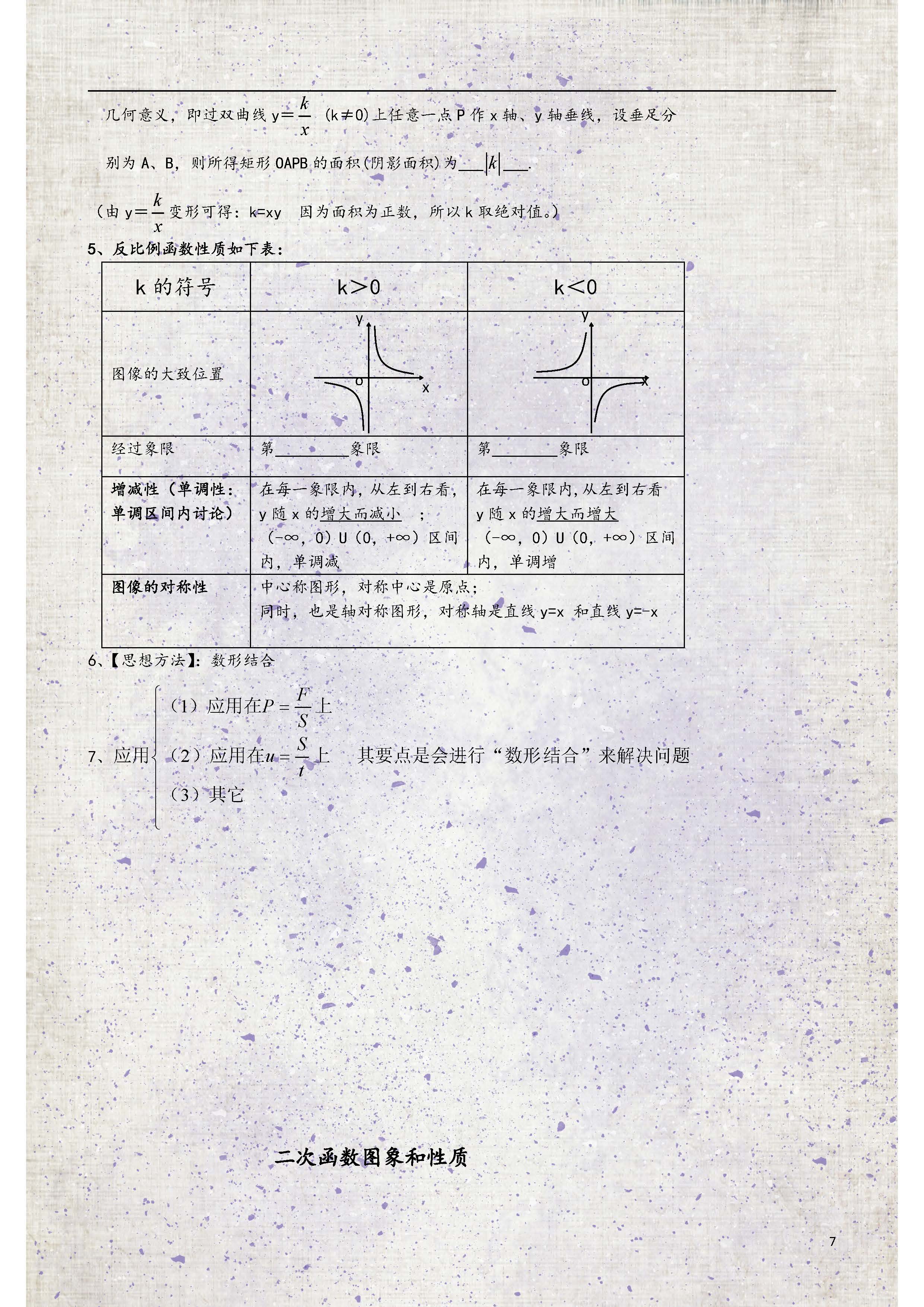 最全初中数学：函数知识点总结！掌握考试要点，轻松攻克重点内容