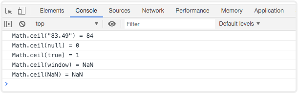 JavaScript数字向上取整：Math对象的ceil()方法